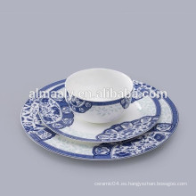 conjunto de placa de cena de porcelana grado hign